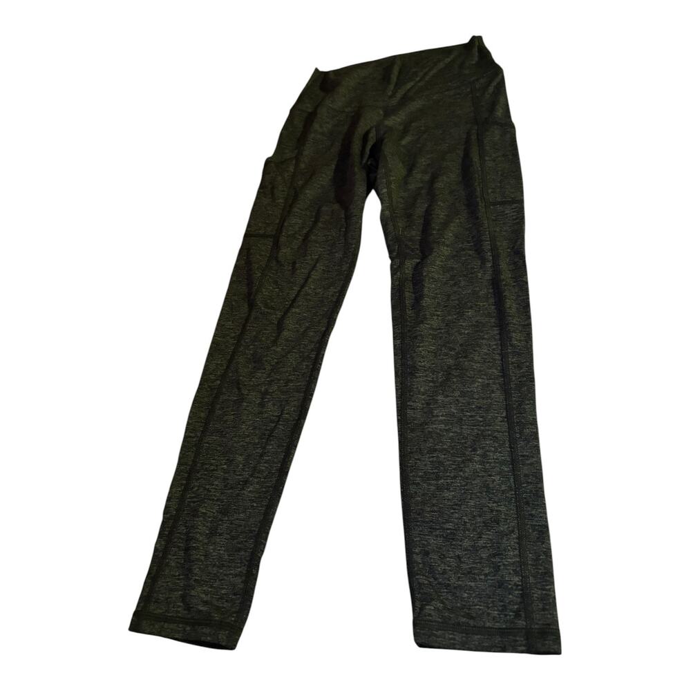 aerie Dark Green Heathered Leggings Size M